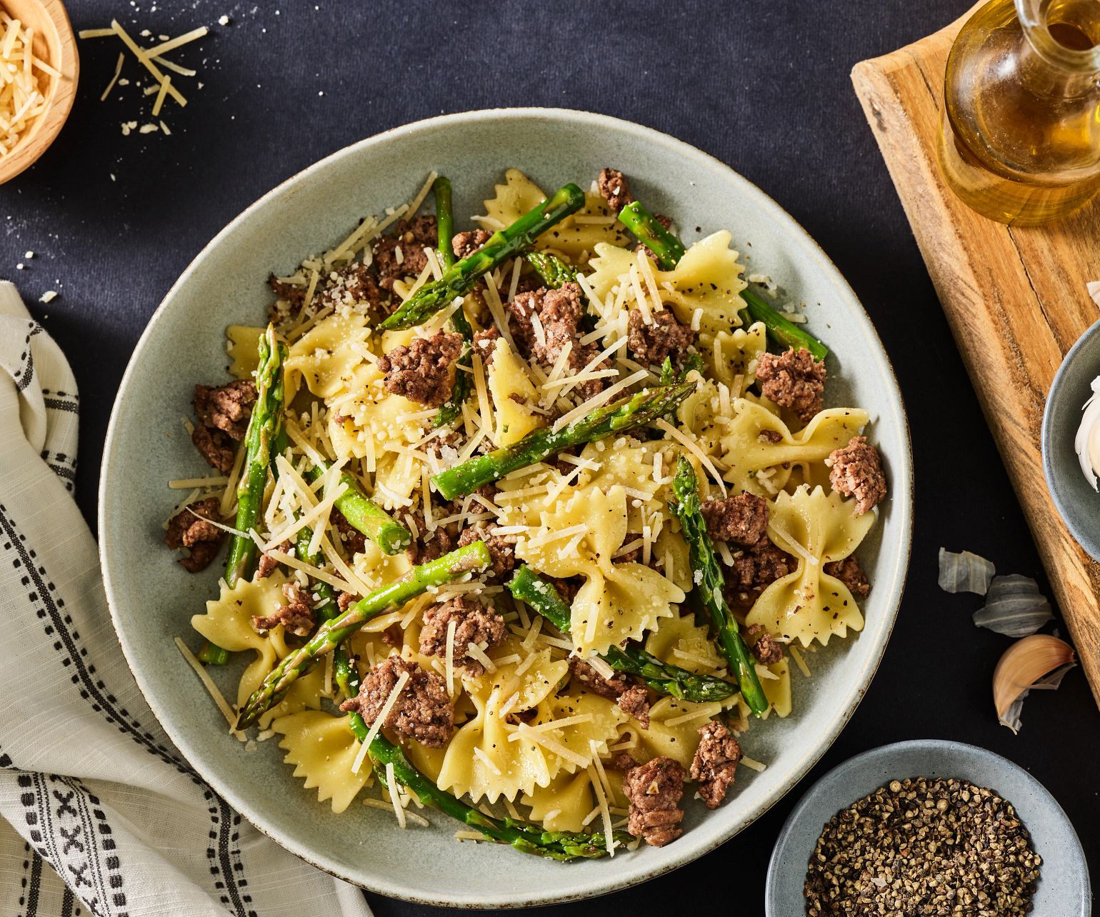 Beef & Asparagus Pasta Toss